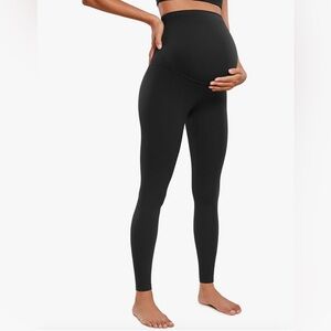 Set of 3: Black Maternity Leggings CRZ YOGA